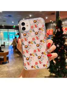 Skeleton Flower Aesthetic Clear Phone Case Compatible With  17 16 11 15 14 13 12 Pro Max XR XS 7 8 Plus Transparent Bumper Cases Cover, Cover Compatible With  17 Pro Max Case,  17 Pro Case,  17 Case,  16 Pro Max Case - 1 - View 4