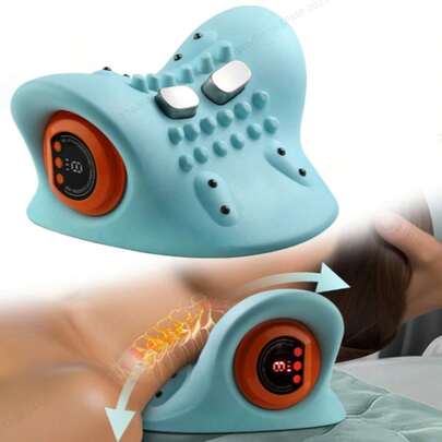 成人颈椎按摩器，颈椎修复牵引便携式颈头穴位按摩枕