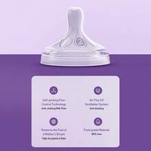 Philips Avent Núm vú bình sữa tự nhiên, núm vú giả giúp bé bú êm ái - 2 cái (Gói 1) - Nhiều màu - Xem 8