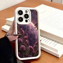 Funda de teléfono de moda, compatible con varios modelos de ,  y , funda de teléfono con patrón de galaxia rosa para , , funda de teléfono , regalo de funda de pareja para novio o novia, regalo de San Valentín o cumpleaños, este es un regalo popular para amigos o socios, adecuado para ocasiones de negocios. Duradera, resistente a las manchas y a las huellas dactilares, esta nueva funda para teléfono de hombres y mujeres es un gran regalo. - Blanco - Ver 2