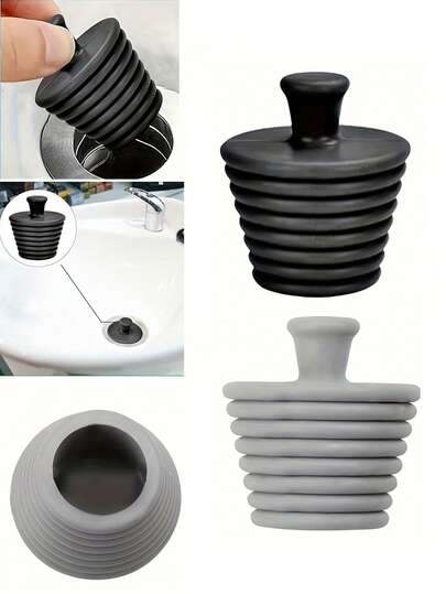 Tapón de desagüe de bañera de silicona - Flexible y duradero, fácil de limpiar, con mango ergonómico, drena el agua de manera efectiva, evita el atascamiento, mantiene la limpieza. Tapón de desagüe para baño, evita el atascamiento, diseño moderno, flexible y duradero.