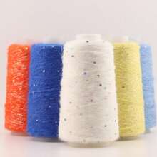 1PC 50g Lace Mohair Yarn With Sequins Crochet Knitting Yarn With Lurex Fashion Baby Soft Sweater Shawl Needlework Yarns With Loops - Multicolor - View 4