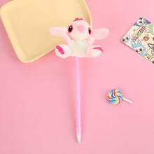 Cute Creative Stitch Plush Ballpoint Pen (Random Delivery) - Black - View 2