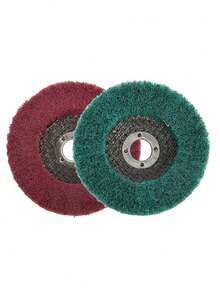 4-Inch Heavy Duty Nylon Fiber Grinding Discs - Metal Grinding And Polishing Wheels For Deburring, Rust Removal, Iron And Copper Polishing - Compatible With Grinders And Polishers - Multicolor - View 8