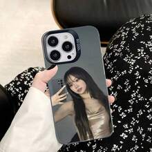 Funda para teléfono Singer K-Kim C-Chaewon, elegante, plateada, a prueba de golpes para 17, 16, 15, 14, 13, 12, 11 Pro Max, Plus - Z1 - Ver 11