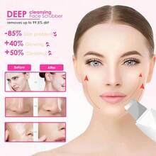 Face Scrubber, Skin Spatula, Facial Silicone Pore Cleaner | 3 Modes Wireless, Deep Cleansing & Exfoliating, Blackhead & Whitehead Remover | Lifts Tightens Skin, Reduces Fine Lines, Boosts Absorption For Skincare | Rechargeable, 2H Charge For 35+ Days Use, 500mAh Battery | Waterproof, Stainless Steel Spatula & Silicone Brush, Gentle For All Skin Types | At-Home Facial Tool, Auto-Off, Skin Care Gift For Women, White - 白色 - 查看 2