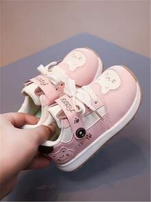 Girls Shoes, New Autumn/Winter Children Canvas Shoes, Student Version Fashion Sneakers, Girls Casual Shoes - Pink - View 1