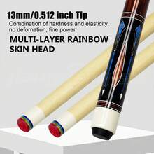 Foldable Wood Cue Pool 13mm Stick Pool Cue Bllllards SportGame HOT - Coffee Brown - View 5