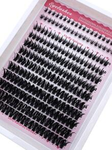 Bộ mi giả dài 6-18mm, đầu nhọn +60D + mi dưới dạng chùm, cỡ D/DD, 238 sợi, mi giả riêng lẻ dày đặc, tự làm mi giả đầu nhọn, mi giả dạng chùm kiểu hoạt hình, mi giả lông chồn, dày và bồng bềnh. - DD - Xem 4