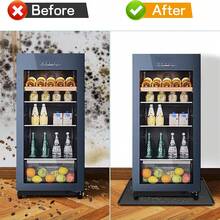 1pc 23*23 Inch Mini Fridge, Washing Machine, Dryer, Pet Bowl Silicone Mat With Raised Edges - Easy To Clean, Mini Fridge Silicone Pad, Mini Fridge Drip Tray, Prevent Household Appliance Leakage, Protect Floor From Damage And Keep Clean