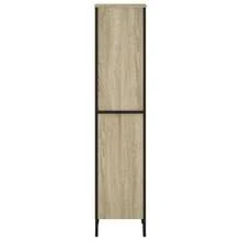 Larryhot Libreria Rovere Sonoma 50x31x137,5 cm in Truciolato, Facile da assemblare, dall'estetica elegante e raffinata, pratica per riporre gli oggetti, la scelta ideale per l'organizzazione e la decorazione domestica - Castano - Visualizzare 4