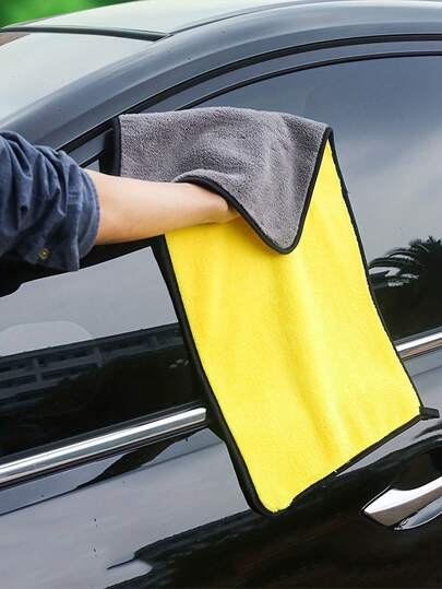 1/5/10pcs Super Soft Car Washing Towels, High Density Car Wash Cloths, Double-Sided Thick Coral Fleece Car Towels, Super Absorbent Microfiber Car Cleaning Towels, Suitable For Auto Repair Shops, Hotels, Restaurants
