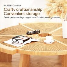 1080P HD Wearable Glasses Camera With Built-In Camera And 32GB TF Card – Free Video Recording, Loop Recording, Autofocus And Stabilization System, Ergonomic Design, Suitable For Motorcycle Riding, Outdoor Sports, And FPV Drone Shooting (Compatible With Smartphones/Tablets/Computers) – Portable Smart Glasses Camera, Supports Continuous Recording And Automatic Exposure Control, AVI File Format. - 32GB - 查看 7