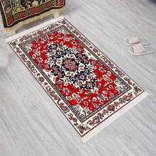 1pc Vintage Floral Carved Prayer Mat, Middle Eastern Style Devotional Rug - Multicolor - View 21