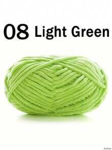 1/2包天鹅绒柔软纱线，50克/包，60米/包，手工DIY编织中等粗细纱线，冰棒色纱线，粗涤纶柔软编织纱线，适合DIY工艺品，适合编织围巾、帽子、鞋子、包包、靠垫、玩偶、毯子、拖鞋、手工钩编项目等等。 - 彩色 - 查看 21