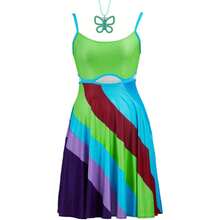 13 Going On 30 Cosplay Costume Jenna Rink Dress Outift With Butterfly Necklace Accessories For Women - màu xanh lá - Xem 9