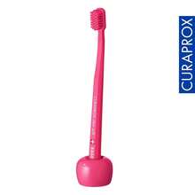 Curaprox Toothbrush Holder – Ceramic Stand For Manual & Electric Toothbrushes | Magenta, Single Pack | Swiss Made,Magenta - 品紅 - 查看 6