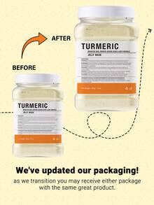 专业姜黄果冻面膜，保湿滋润，撕拉式天然凝胶面膜，专业SPA级果冻面膜，深层补水，焕发光彩 - 黃色 - 查看 6