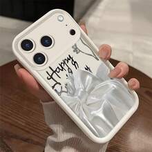 Happy Birthday phone case suitable for  17 16 16E 15 14 13 12 11 Pro Max 17 Air 16 Plu silicone all inclusive protection anti slip and anti fall soft case - Concha escalonada 17 - Feliz cumpleaños - SKU4 - Ver 5