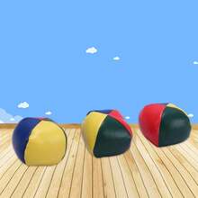 3pcs/6pcs/12pcs Set Leather Round Beanbags, Outdoor Activity Toss Beanbag Game