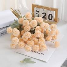 1PC/2PCS/The Daily Fresh Pink Small Ball Chrysanthemum Is Arranged In Clusters. The Flower Shape Is Light And Delicate, Making It Suitable For Desktop, Desk, Home Corner Decoration And Display - 5 Small Chrysanthemums - View 11