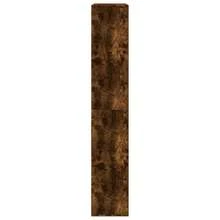 Larryhot Libreria Rovere Fumo 100x33x187,5 cm in Truciolato, Facile da assemblare, dall'estetica elegante e raffinata, pratica per riporre gli oggetti, la scelta ideale per l'organizzazione e la decorazione domestica - Castano - Visualizzare 4