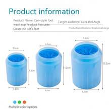 1pc Dog/Cat Paw Cleaning Cup, One-Step Paw Cleaner, Happy Cup Paw Washer, Universal Pet Paw Cleaning Tool - Blue - View 8