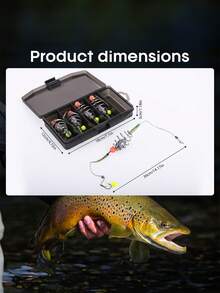 GOTURE Set de 5 piezas Montaje anti-línea de pesca de carpa europea - Flotador y montaje anti-enredo (Adecuado para carpa/brema/carpa de hierba), en caja de regalo - Multicolor - Ver 2