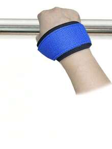 A Pull-Up Assistance Belt, A Double-Bar Horizontal Bar Fitness Equipment Training Aid, A Barbell Anti-Slip Hard Pull Belt - Blue - View 3