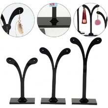 Soporte de exhibición de joyería, exhibidor de aretes de 3 piezas Soporte de perno, cuelga y aro Soporte de pendientes Organizador de almacenamiento de joyas ideal para sus,37368936 - Verde Lima - Ver 6