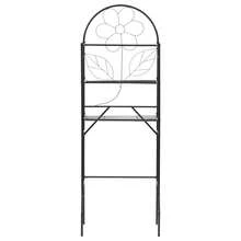 vidaXL WC Étagère Nero 60x33x174 cm - nero - Visualizzare 2