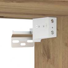 vidaXL Armario de pared de garaje madera de ingeniería artesanal - Marrón - Ver 11