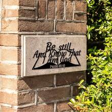 CIFbuy 1Pc "Be Still And Know I Am God" Psalm 46:10 Metal Bible Verse Wall Art, Rustic Iron Christian Home Decor For Living Room, Church Or Entryway, Minimalist Inspirational Wall Accent.Suitable For Room Decor,Wall Decor,Home Decor - Multicolor - View 7