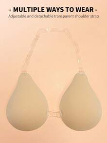 YIYANG 1 Pair Backless Strapless Invisible Adhesive Push Up Bra, Women's Lingerie And Backless Dress Bust Tape