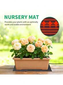 USB供电植物加热垫，育苗加热垫，室内托盘植物水培加热垫，面团发酵加热器，适用于室内园艺和种子发芽，无需电池