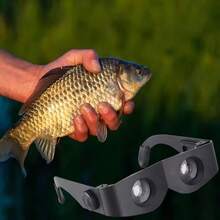 1个便携式钓鱼伴侣双筒望远镜，带可调节焦距，耐用ABS结构，必备钓鱼配件 - 黑色 - 查看 5