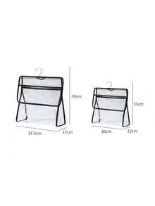 Waterproof Hanging Storage Bag With Hook For Bathroom Wall-Mounted Essential Storager Multi-Compartment For Toiletries And Clothes Sturdy Hook For Secure Mounting Portable Wet/Dry Separation Storage Bag Shower Essentials - Multicolor - View 6