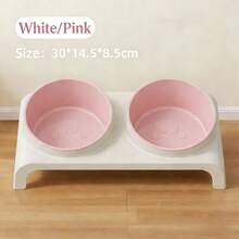 Cat Bowl, Cat Food Bowl, Slanted Dual Pet Bowl For Cats And Dogs, Neck Protection, Anti-Spill - 500ml - View 3