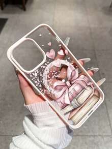 Ốp lưng điện thoại màu hồng có nam châm hình sách, cành cây và trái tim, tương thích với Samsung S24/S25/S23 dòng S và A55/A15/A15 dòng A, Apple 17, 16 Pro Max, 14, 13, 12, 11 Pro Max, XS Max, X, XR, 8, 7, Plus, Mini. Thích hợp làm quà sinh nhật, quà cho bạn gái, bạn trai hoặc sử dụng cá nhân. - Hồng - Xem 1