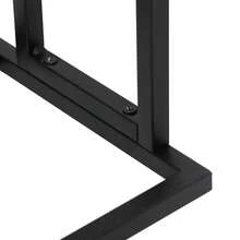 vidaXL Servilletas de puerta sobre pied noir 48x24x78,5 cm Fer - Negro - Ver 7