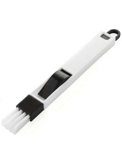 ProClean 2-In-1 Multi-Functional Keyboard Cleaning Brush - Ergonomic Design, Durable PP Material, Suitable For School And Office Supplies, Keyboard Cleaning Brush, Office Cleaning Tool, Stylish Cylindrical Design, Durable Cleaning Tool, Sliding Glass Door Track Cleaning Brush, Sliding Door Cleaning Brush, Window Gap Cleaning Brush, Window Seal Cleaning Tool