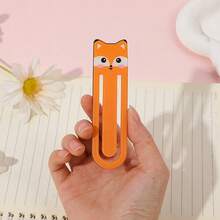 A Set Of Five Cartoon Animal-Themed Acrylic Bookmark Clips, Featuring Cute Designs Of Cats, Pandas, Rabbits, Hedgehogs, And Foxes, A Creative Gift For Animal Lovers, Book Fans, And Readers - Multicolor - View 10