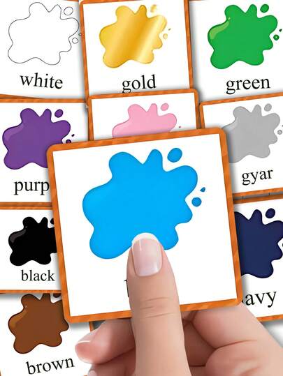 Shapes And Geometry Learning Flashcards | Engaging Visual Flashcards With English Vocabulary, Suitable For Student Learning Activities, Mixed Colors, Paper Material