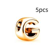 5 hạt cườm thông thường, 26 hạt cườm chữ cái màu vàng trơn từ A-Z, thích hợp để tự làm trang sức, vòng cổ, vòng tay, bông tai, dây đeo túi xách, móc khóa, mặt dây chuyền khóa kéo. - Nhiều màu - Xem 28