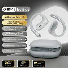 Acer Tai nghe Bluetooth OHR517: Thiết kế móc tai nhẹ, vừa vặn thoải mái, phù hợp cho thể thao và chạy bộ. Bluetooth 5.4 cho kết nối ổn định. Khử tiếng ồn khi gọi. Màu xanh băng. - Xanh băng - Xem 1
