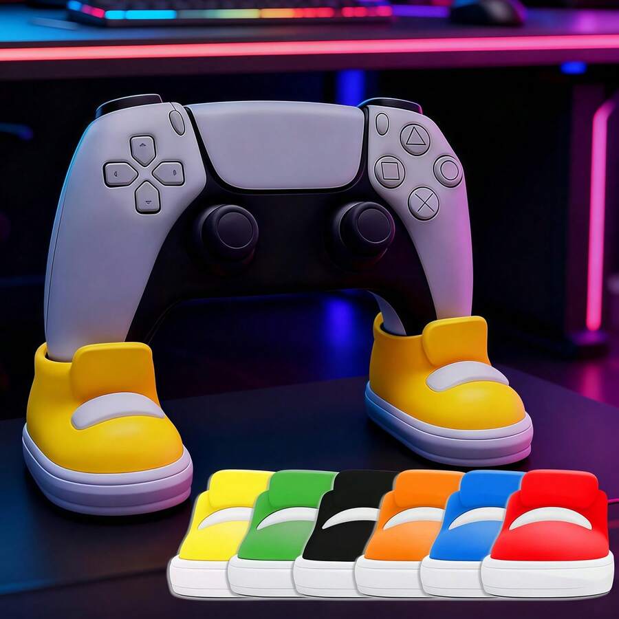 Game Controller Stand With Sneaker Design, Fits Most Game Controllers | Non-Slip Gaming Desk Organizer, Ideal Gift For Gamers