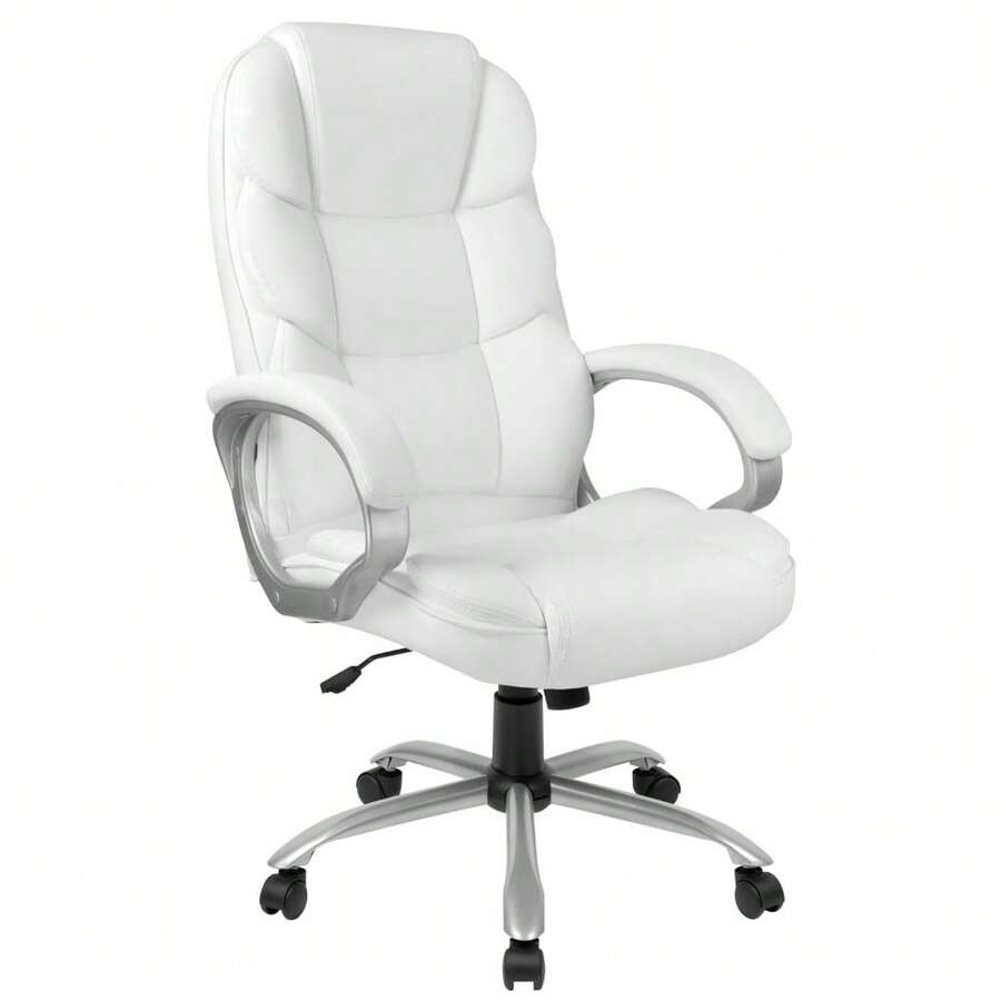 Office Chair Ergonomic High-Back Executive Desk Chair With Adjustable Swivel - trắng - Xem 1