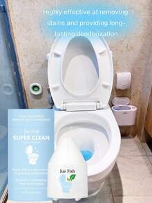 JUE FISH Toilet Cleaner, Stain Remover, Descaler, Deodorizer, Deep Cleaning Toilet Cleaner With Fresh Fragrance, Cleaning Container - Multicolor - View 6