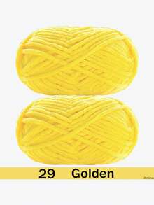 1/2包天鹅绒柔软纱线，50克/包，60米/包，手工DIY编织中等粗细纱线，冰棒纱线，粗涤纶柔软编织纱线，适合DIY工艺品 - 彩色 - 查看 75