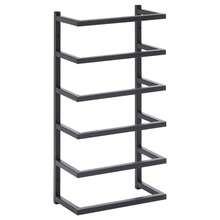 vidaXL Portatovagliolo Noir 24x12x48 cm Acero - nero - Visualizzare 3